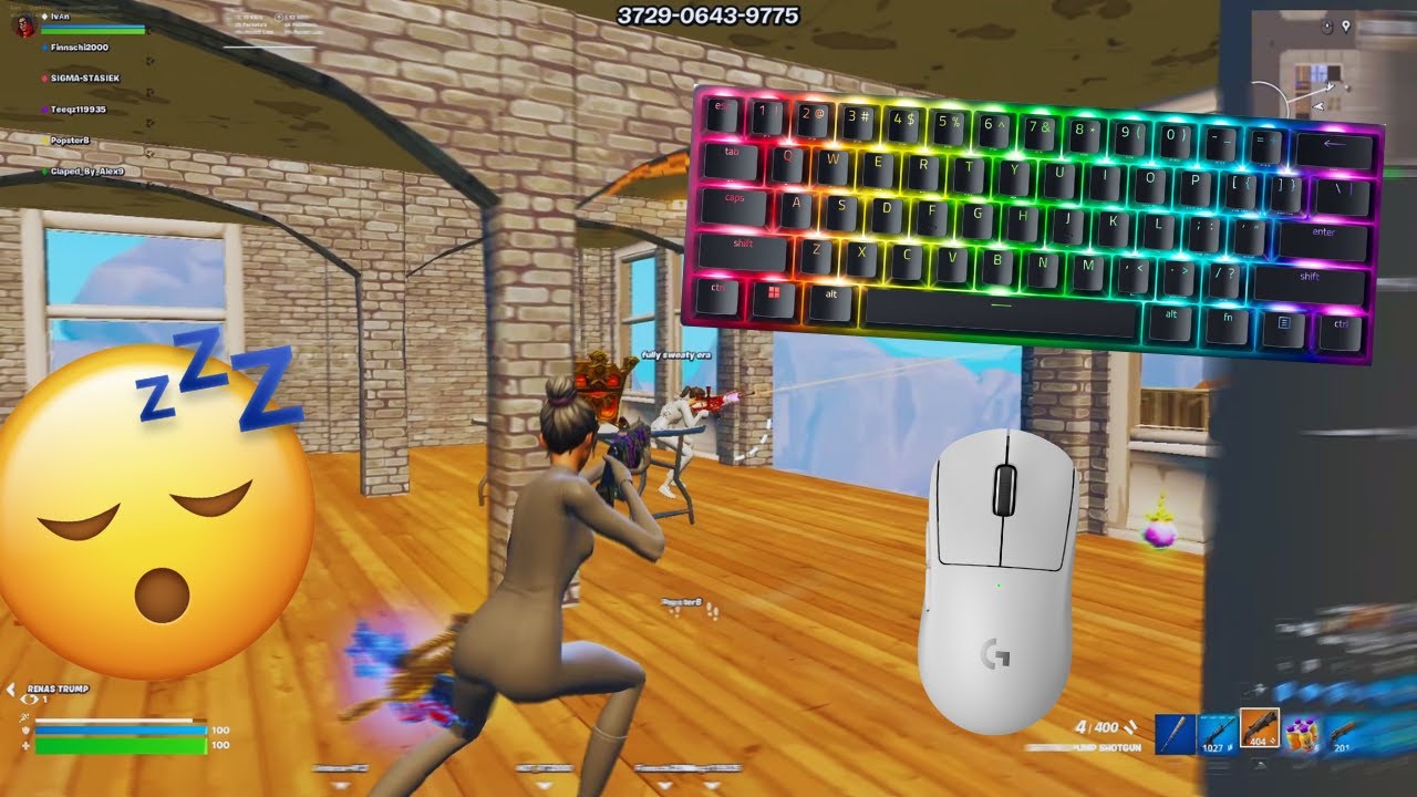 Razer Huntsman Mini ASMR Chill 😴 Tilted Zone Wars Satisfying Fortnite GamePlay!