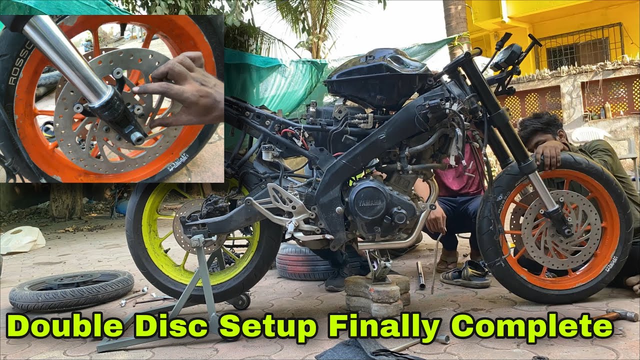 Double Disc Setup Finally Complete On R15v3 || Brembo Setup Installed 🔥🔥