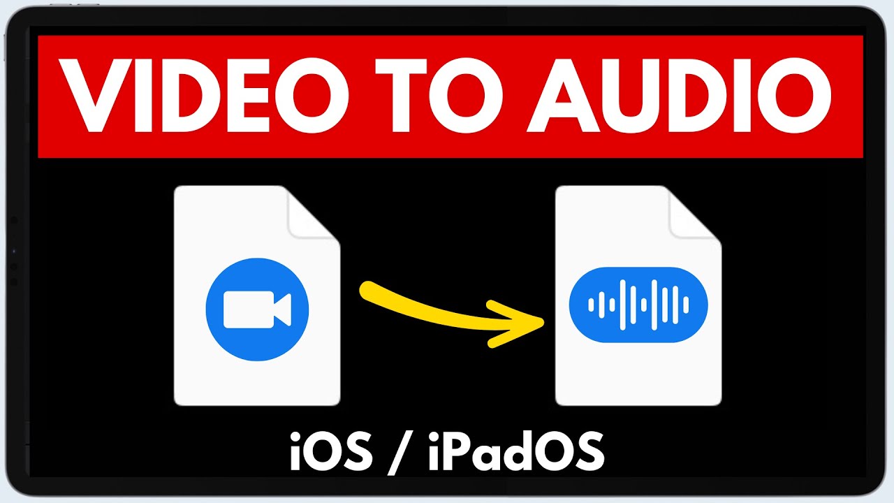 Как конвертировать ВИДЕО в АУДИО на iPad/iPhone