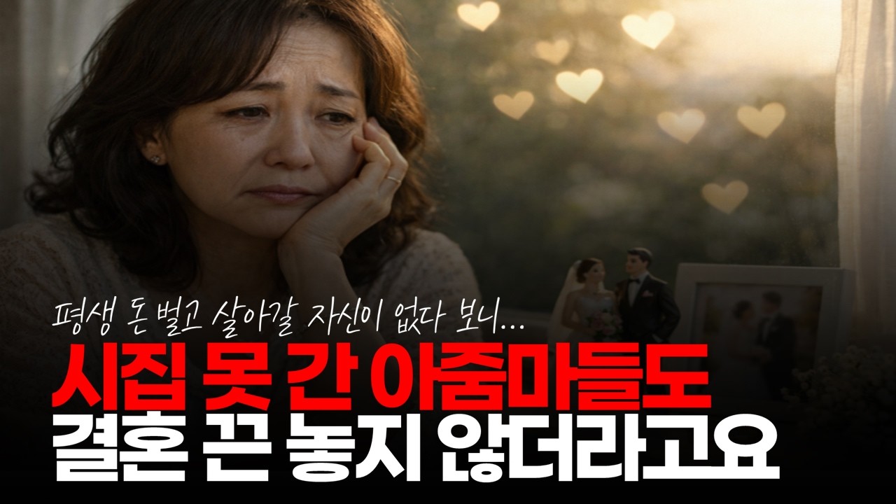 (※시청자댓글) 거짓말 같죠? 진짜 40 넘은 시집 못 간 아X마들도 결혼 끈 놓지 않더라고요. #결혼희망 #시집못간여자 #결혼현실