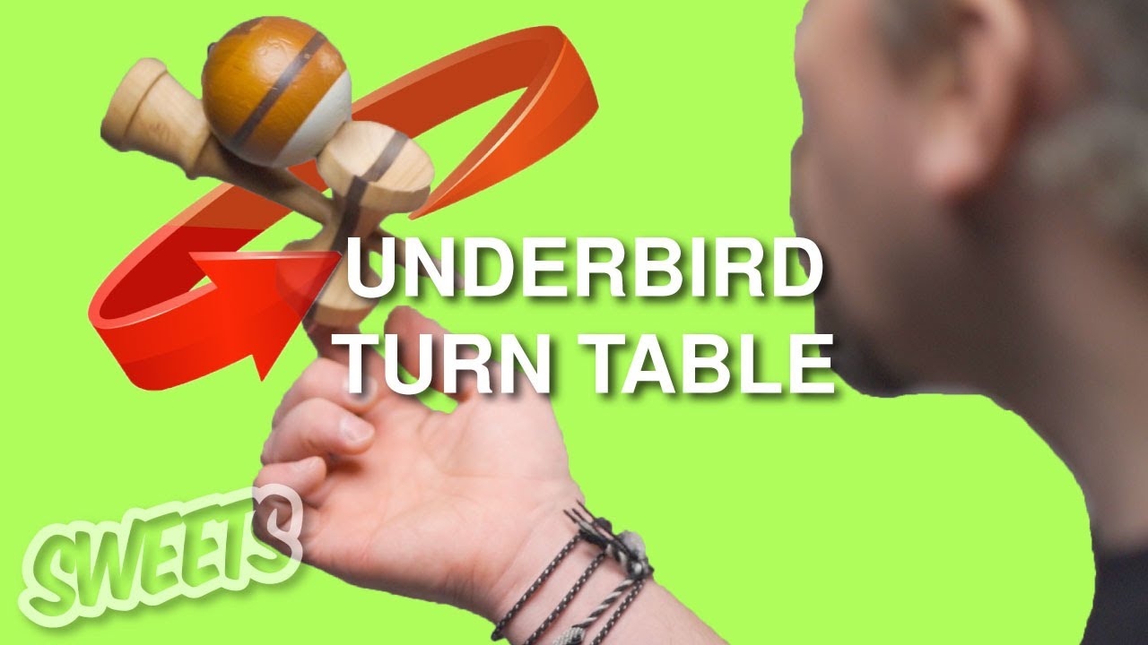 Как сделать UNDERBIRD TURN TABLE — мастер-класс по трюкам с кендамой — Sweets Kendamas