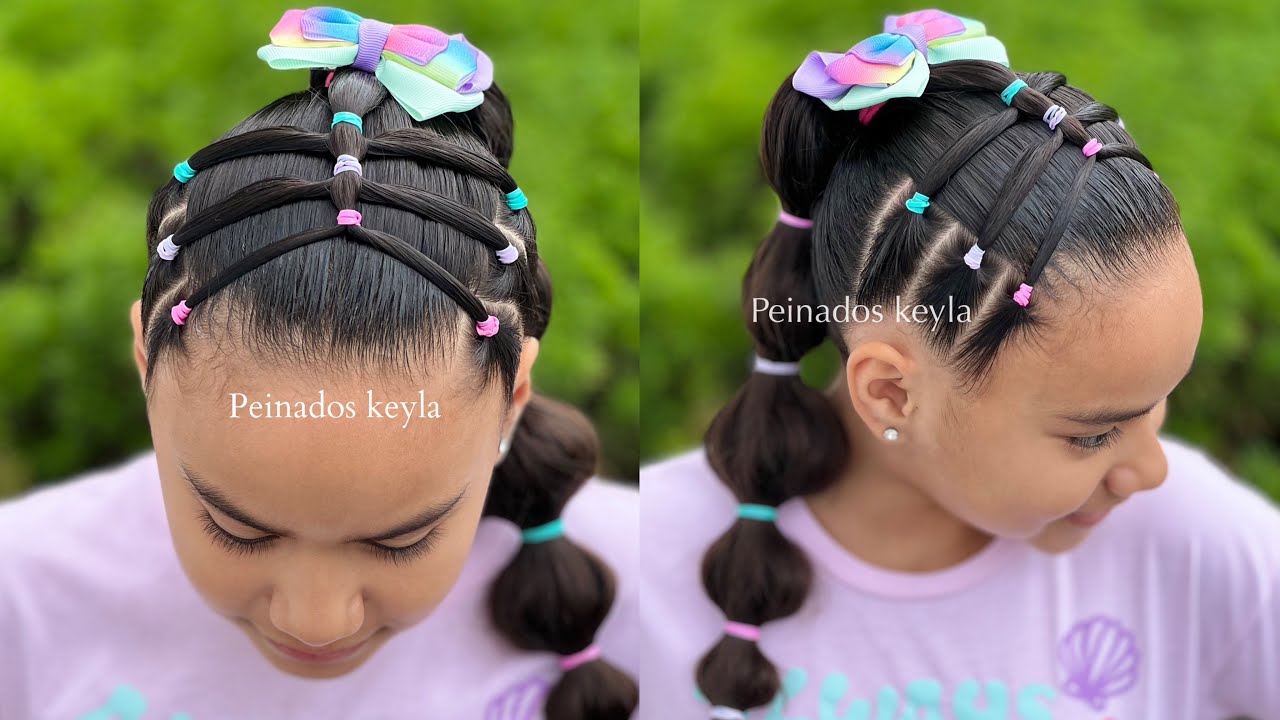 PEINADO FÁCIL Y BONITO PARA NIÑAS🩷 / PEINADOS PARA NIÑAS 💗