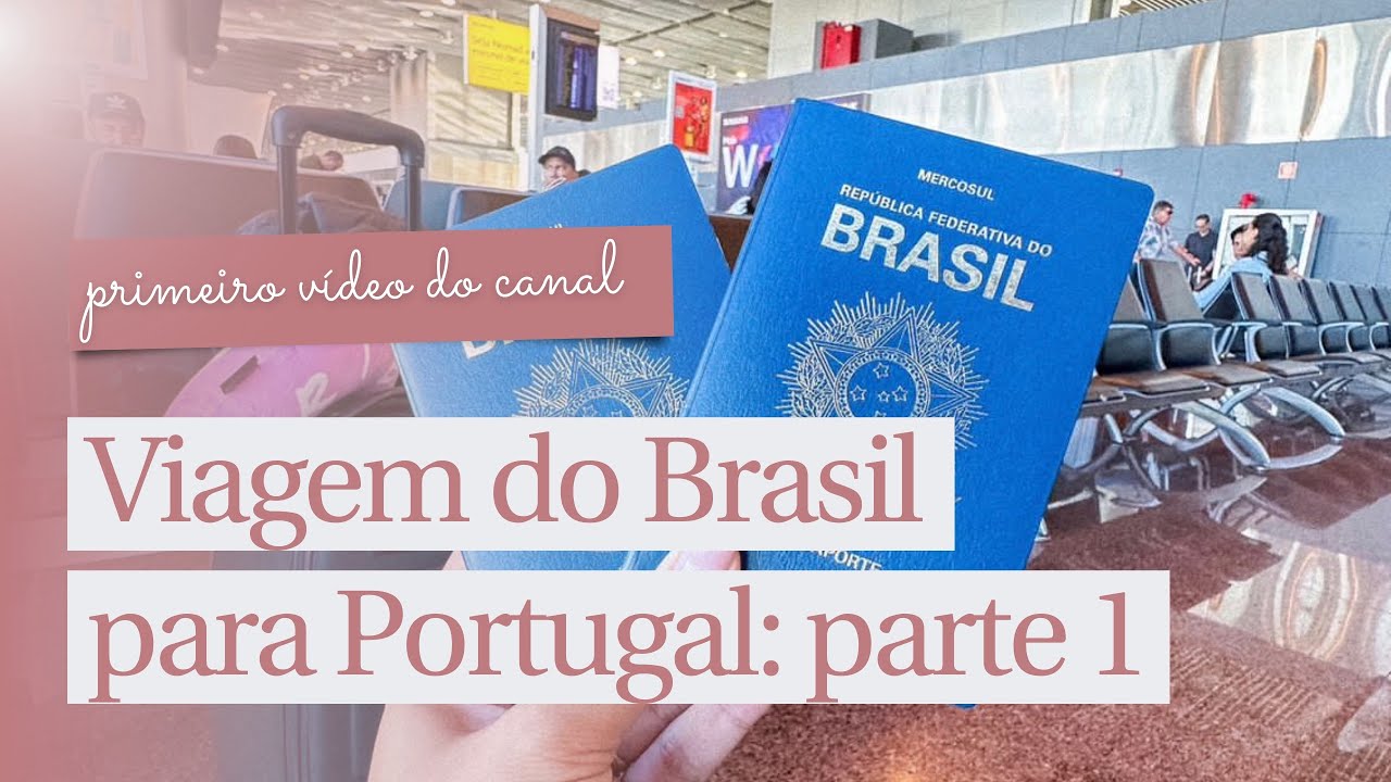 COMO É VIAJAR PARA PORTUGAL? AEROPORTO, VOÔ E MAIS | Vlog pt. 1