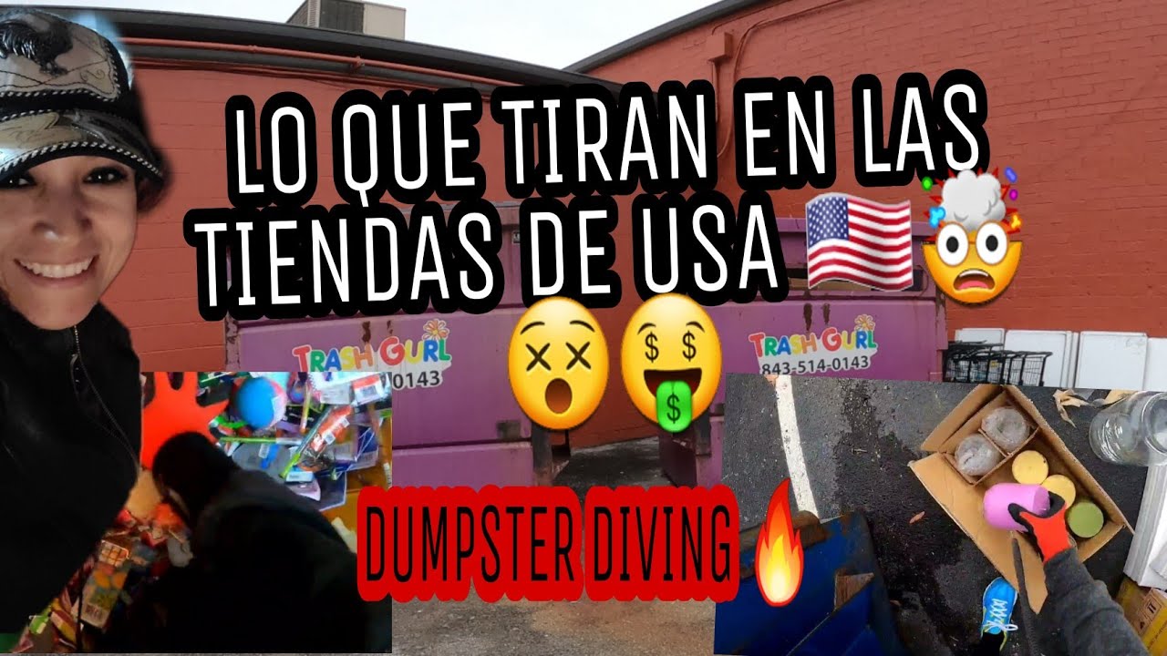 DUMPSTER DIVING 🔥 🔴🟢《ROPA NUEVA Y MUCHAS COSAS CHULAS》Lo que #TIRAN en las tiendas de USA 🔵🟢🟡