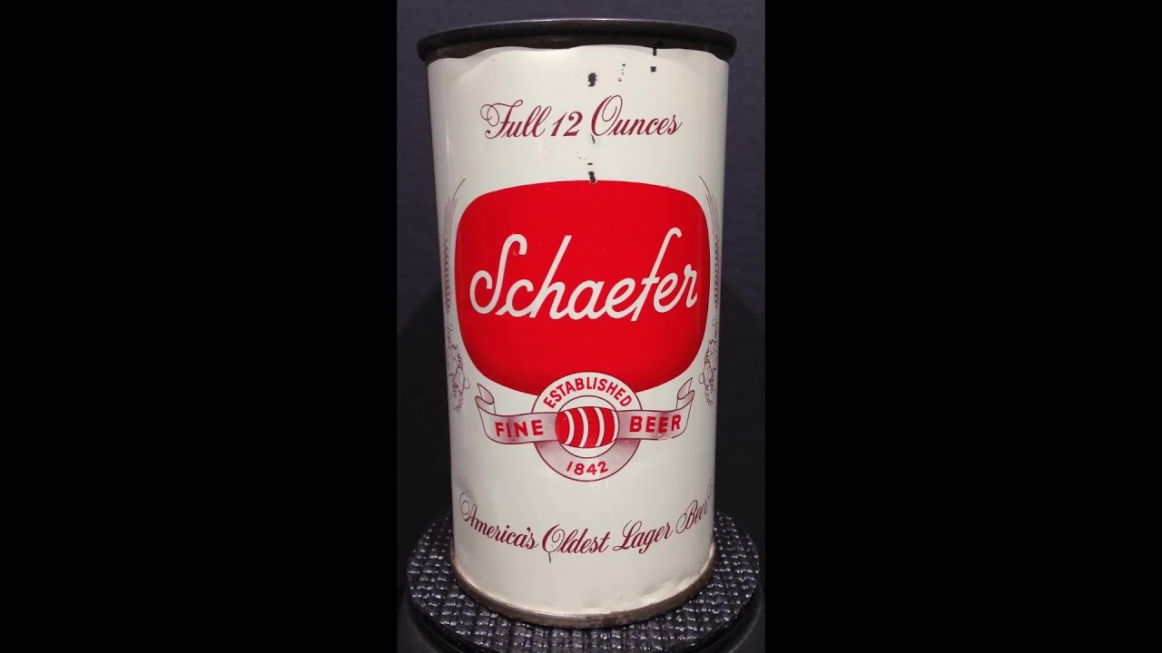 Schaefer Fine Beer Vintage Flat Top Beer Can