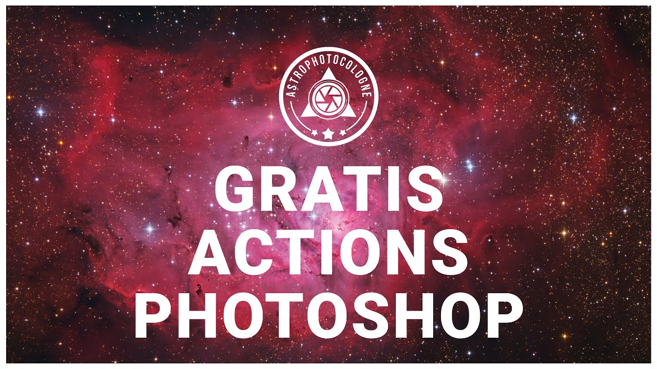 Einfache Bildbearbeitung mit Gratis Photoshop Actions für die Deep-Sky Astrofotografie.