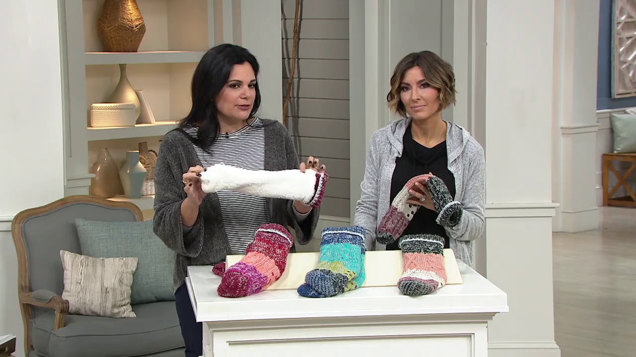 AnyBody Ombre Knit Socks on QVC