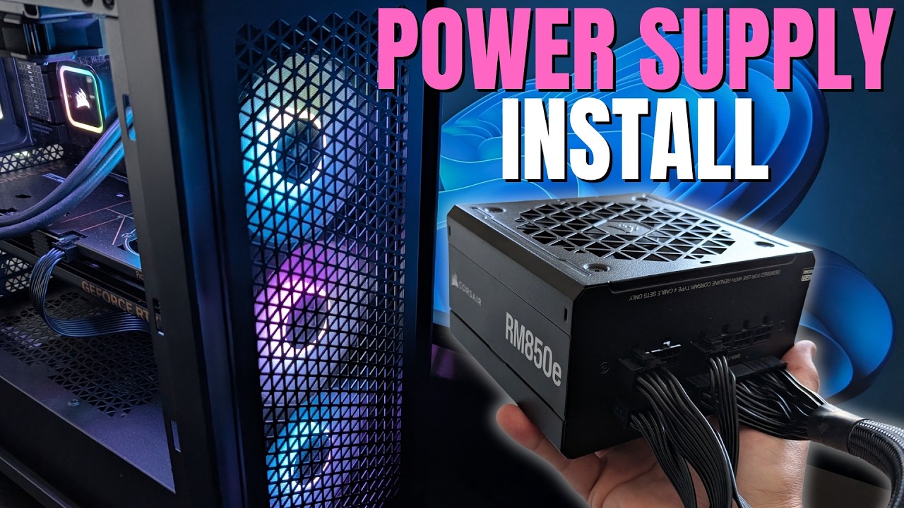 How to Install a Power Supply in a PC Step by Step (Corsair RM850e PSU)