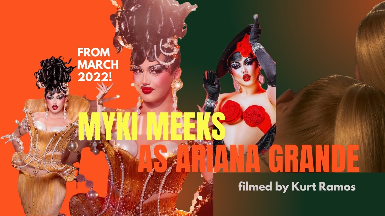 MYKI MEEKS (of RuPaul's Drag Race Season 18) in 2022 performing an Ariana Grande medley