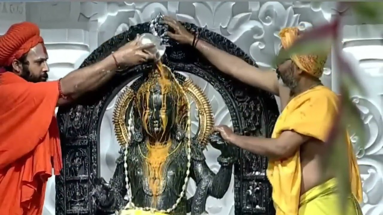 AYODYA Ramuniki Abhishekam || Pooja tv