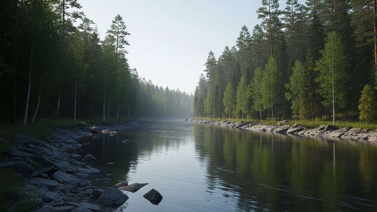 Forest River Ambience 🌿🌊 Soothing Water and Nature Sounds for Deep Sleep #2813