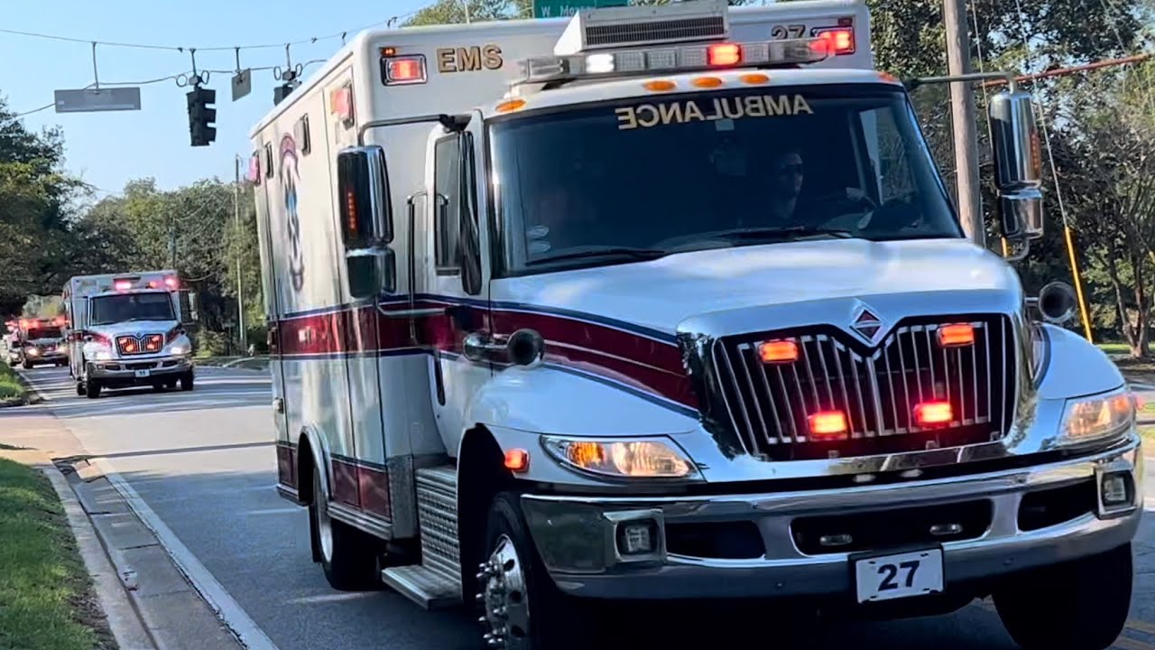 Multiple EMS Units Transporting Patients from the Old Baptist Hospital to the New Baptist Hospital