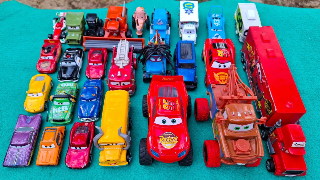 Disney Pixar Cars Unboxing Review | Lightning McQueen, Tow Mater, Doc Hudson, Sally Carrera, Cruz
