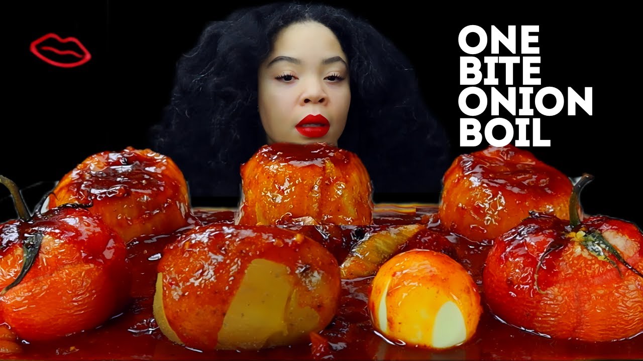 Spicy Onion Boil, Eggs Boil One Bite Challenge |TikTok Viral | Mukbang ASMR | Mmm ASMR