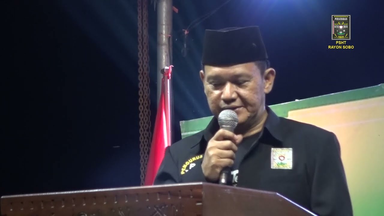 PEMBACAAN MUKADIMAH PSHT OLEH KANG MAS SIGIT AGUS HARI BASUKI KETUA PSHT CABANG TRENGGALEK