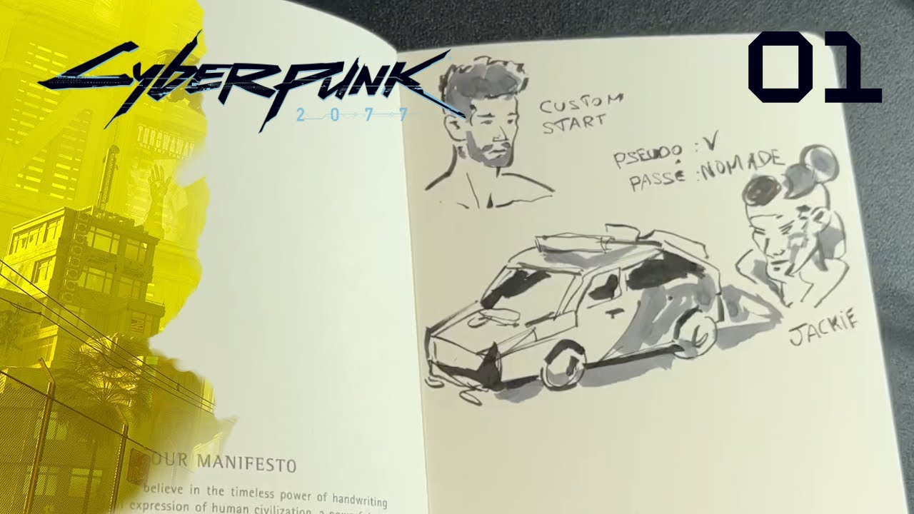 Je dessine sur Cyberpunk 2077 — Découverte de Night City | Ép.1