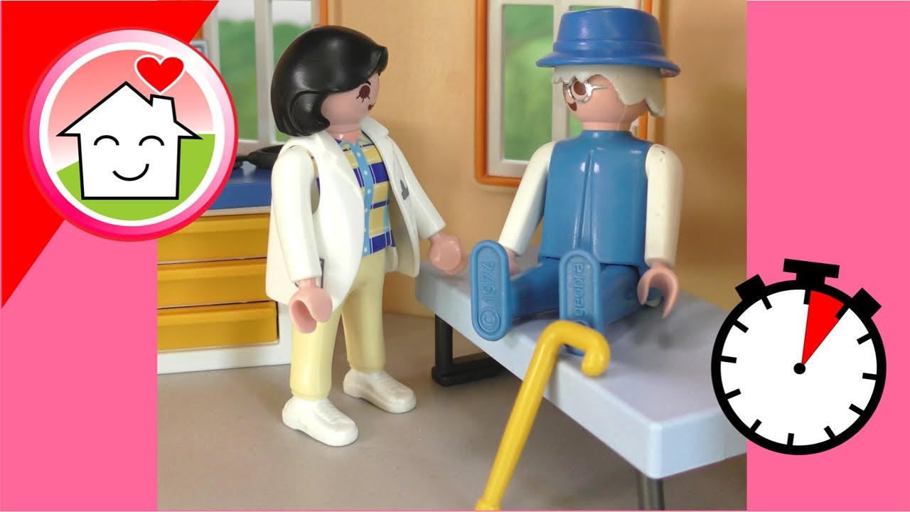 Playmobil Familie Hauser Witze - Herr Hinterwäldler beim Arzt 