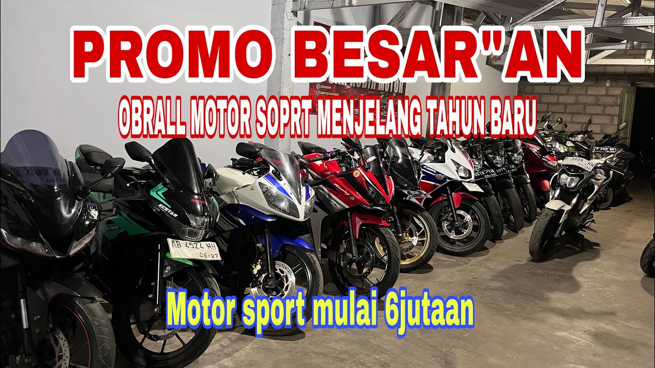 OBRALL!!! MOTOR SPORT MULAI 6JUTAAN  TUKAR TAMBAH BISA✅