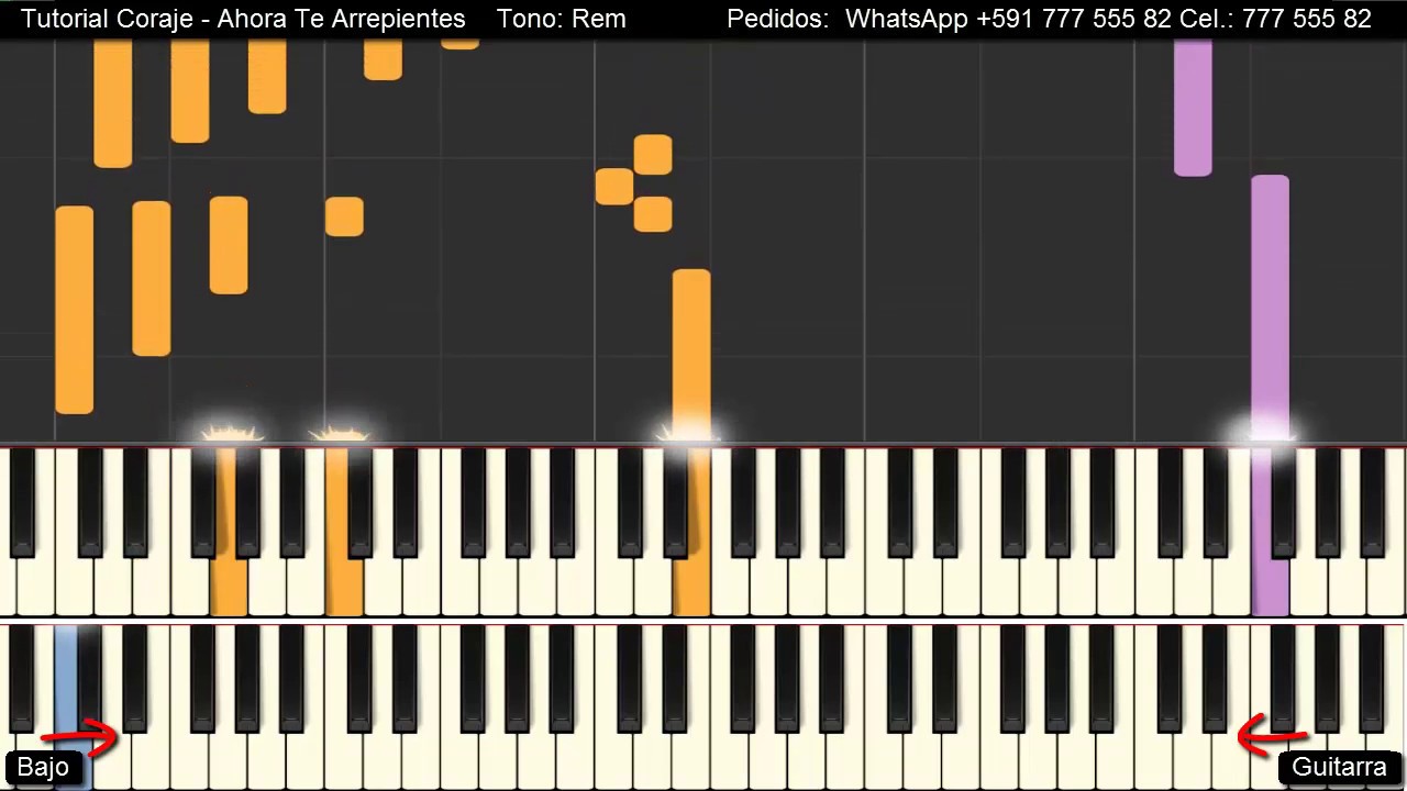 Tutorial ▷ Coraje ● Ahora Te Arrepientes ((TECLADO))✓✓✓