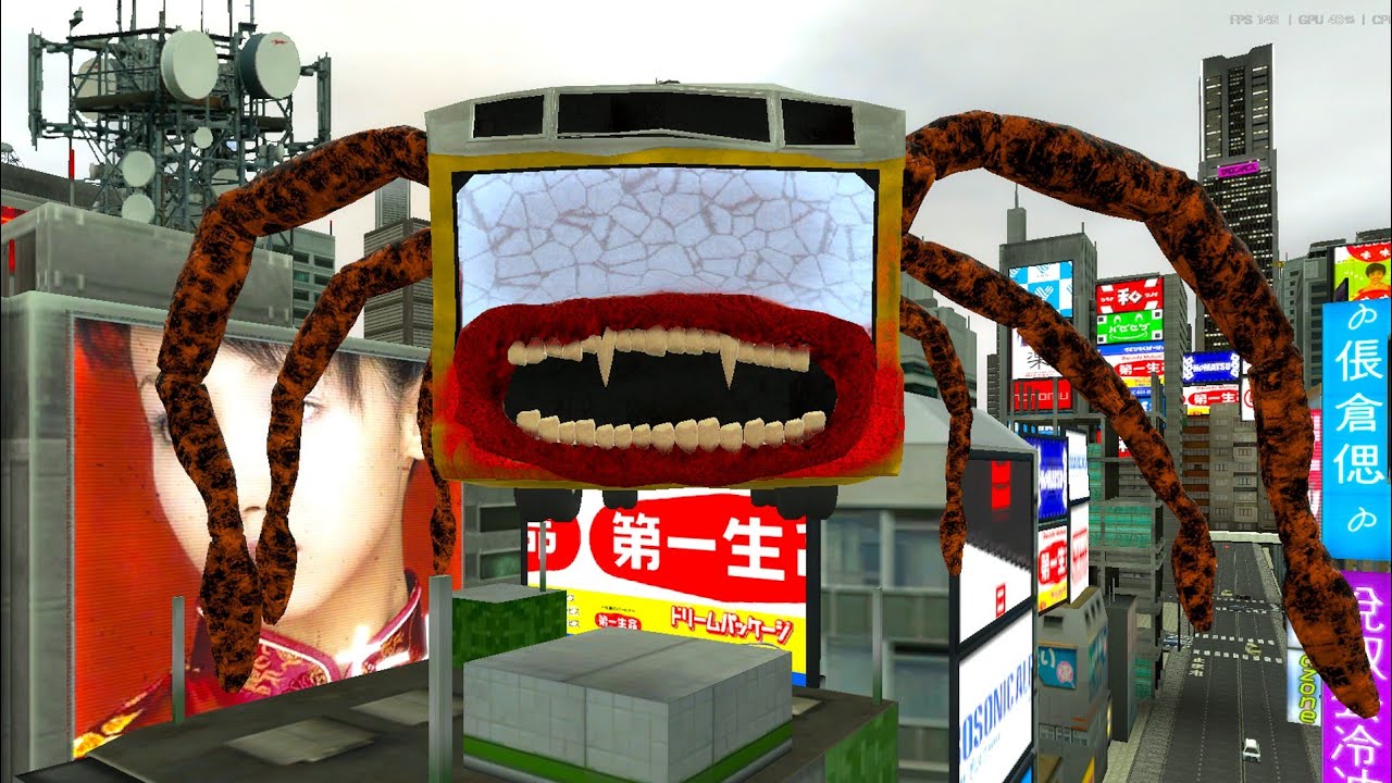 Bus eater family and car eaters in Gmod  #garrysmod 