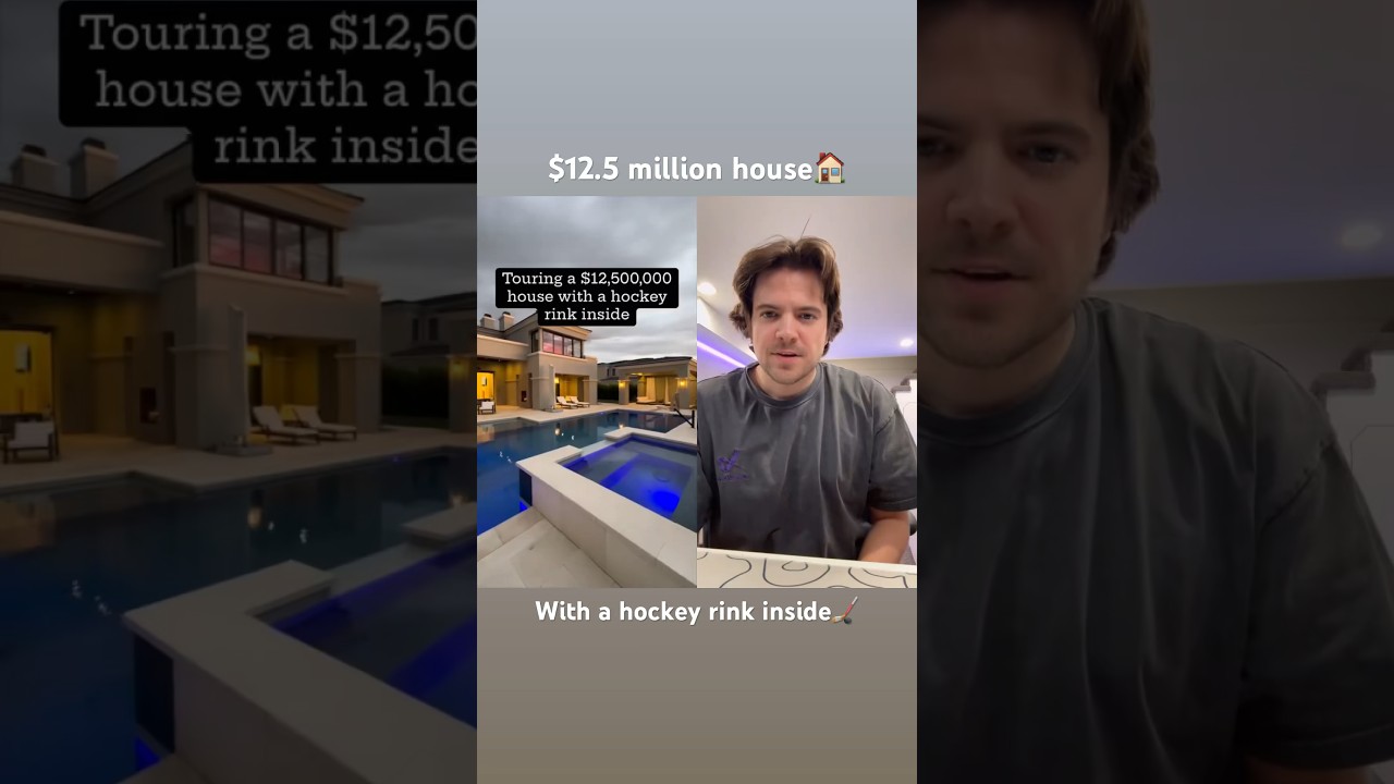 $12.5 Million House with a Hockey Rink Inside🏠🏒