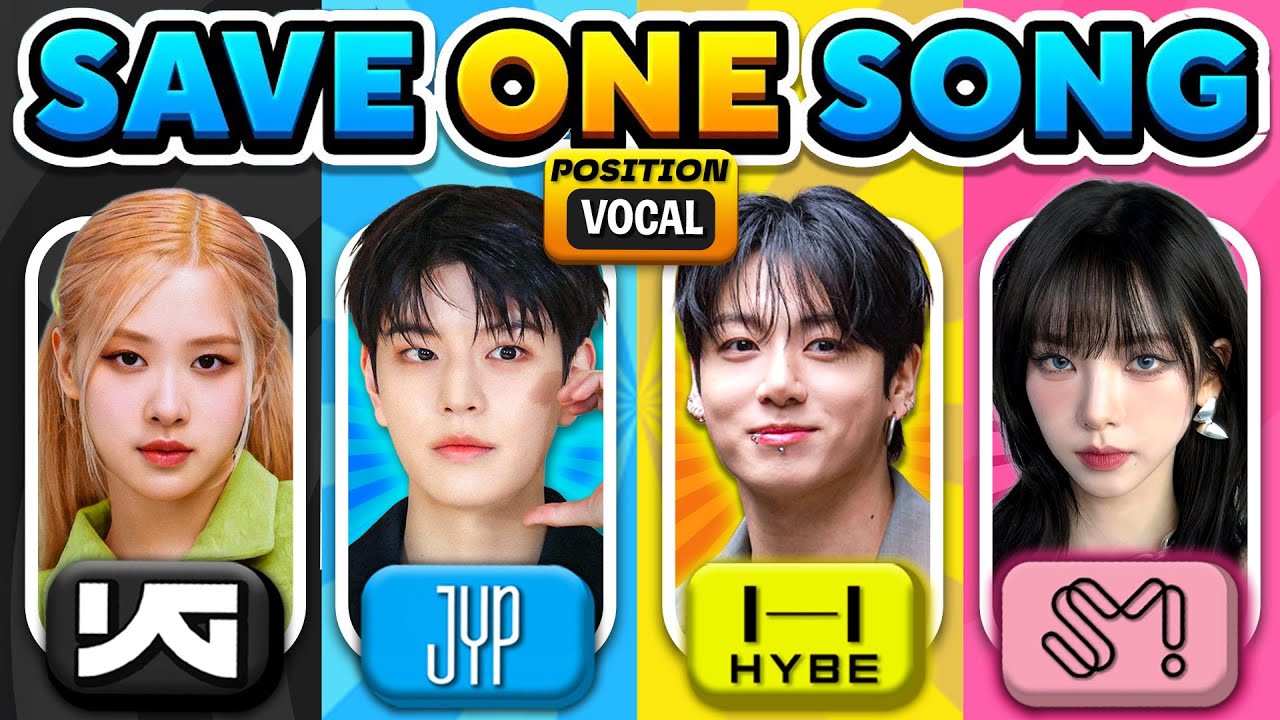 JYP vs HYBE vs YG vs SM 🎵SAVE ONE IDOL 🔥SAME POSITION | KPOP QUIZ 2026