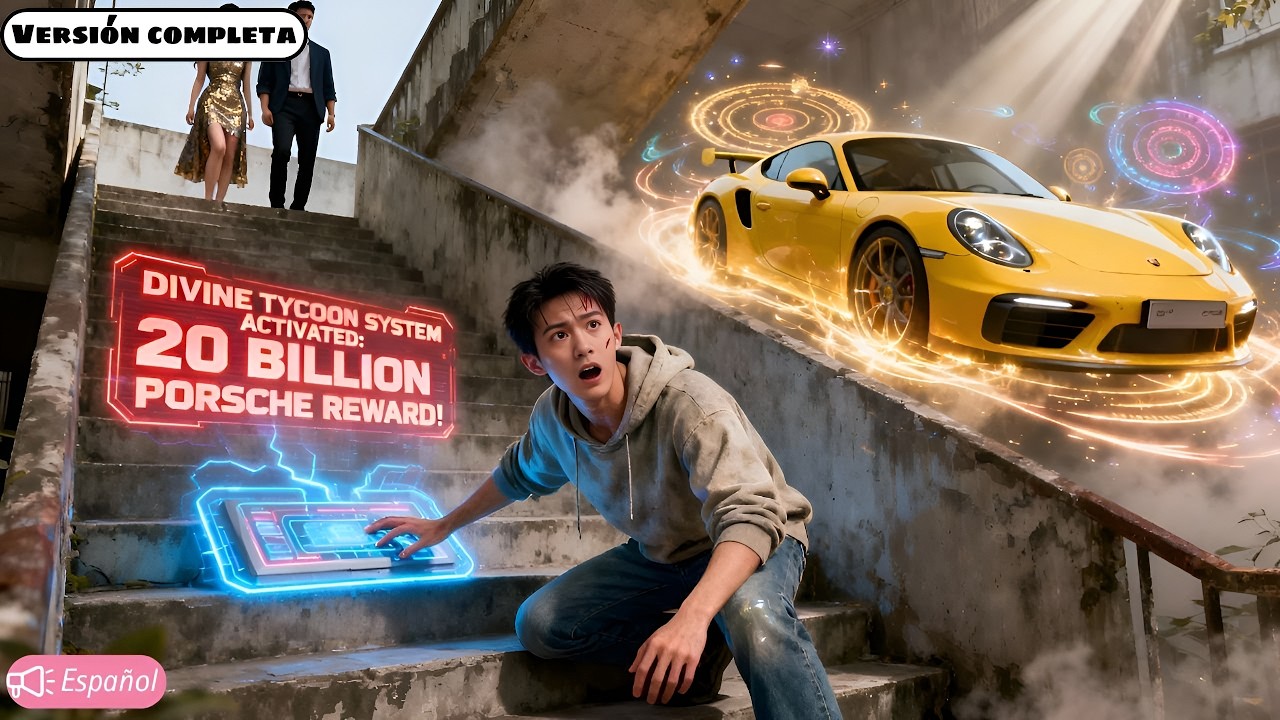 Dejado por pobre, cae por las escaleras, activa el Sistema Magnate y gana un Porsche millonario