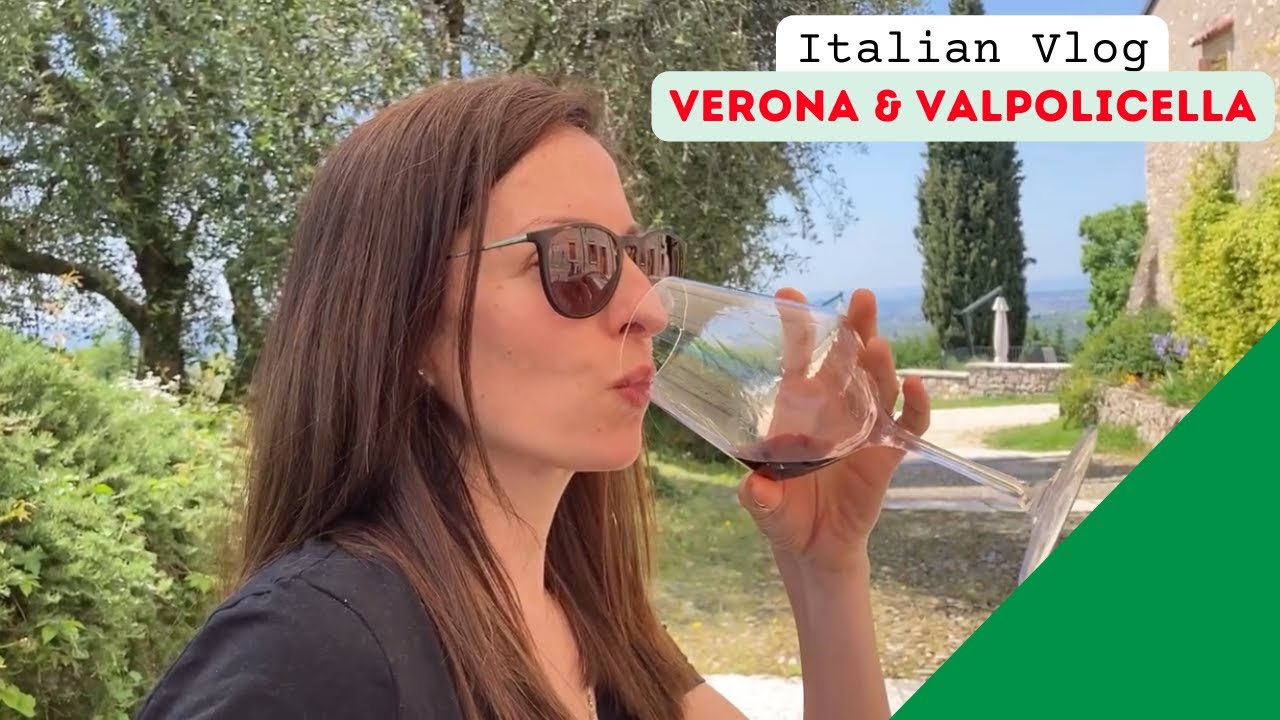 🇮🇹 Italian Vlog visit Valpolicella and Verona - with SUBS and transcription