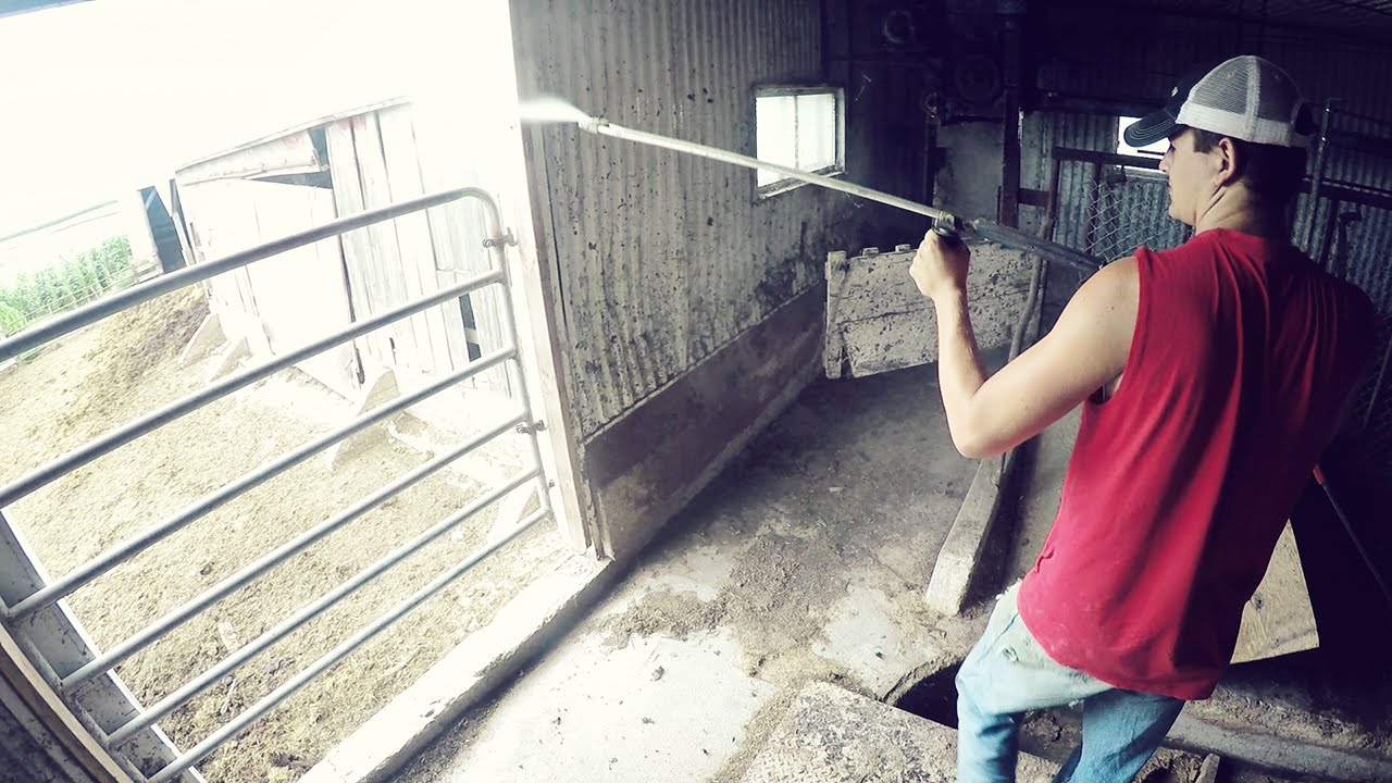 Steam Cleaning the Barn