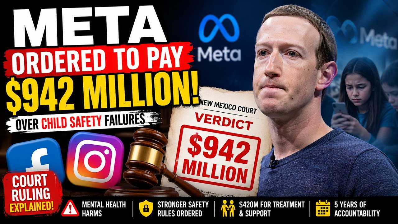 Meta обязали выплатить 942 миллиона долларов из-за проблем с безопасностью детей | Разбор судебно...