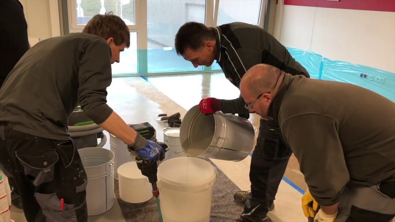 Bodenbeschichtung im schnellen Hahne-System Hahne-Bautenschutz Seepe Baubedarf Bottrop