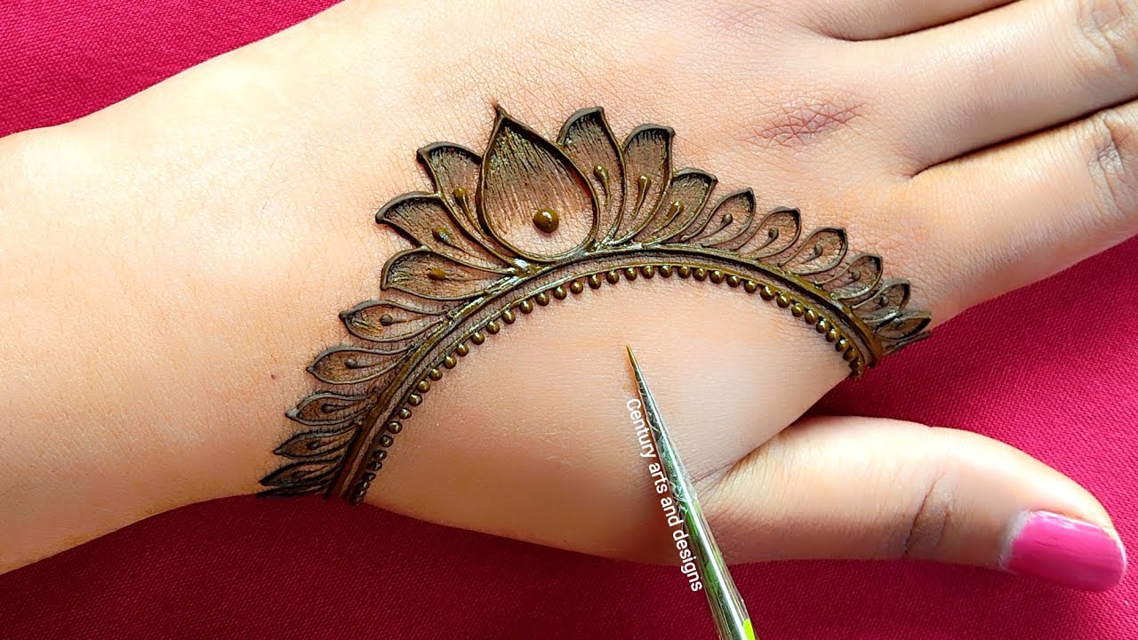 Very beautiful stylish mehndi design for back hand | easy mehndi design | mehndi ka design | mehndi