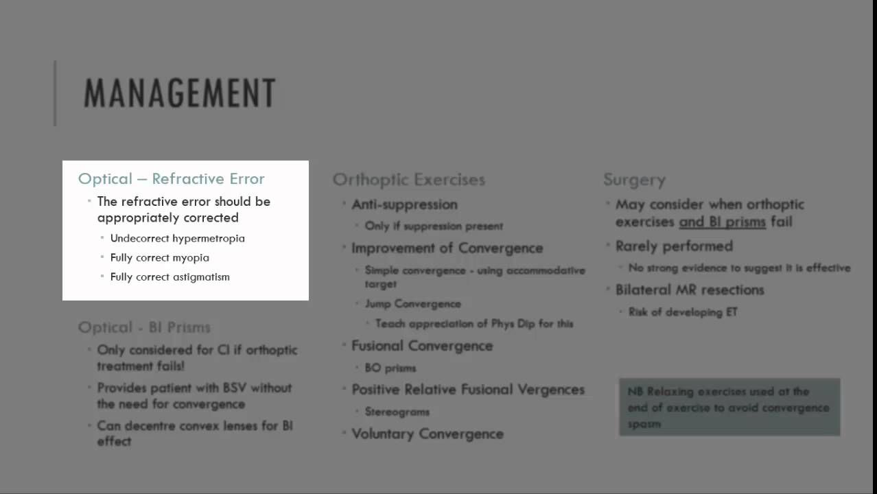 Convergence Insufficiencey Management
