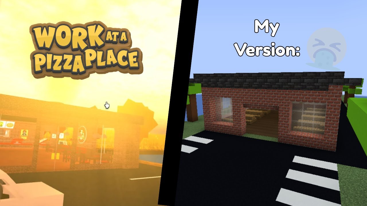 I TRIED Building Work at A Pizza Place in Minecraft