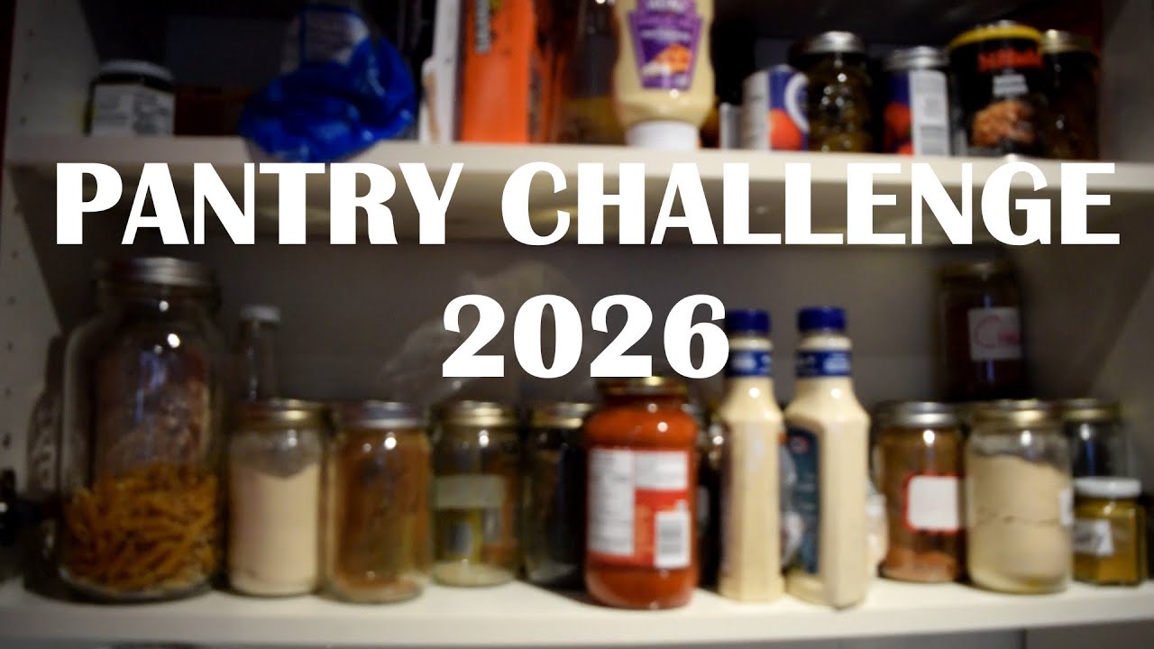 2026 Pantry Challenge. Pantry, cupboards, fridge and freezers. What's inside?