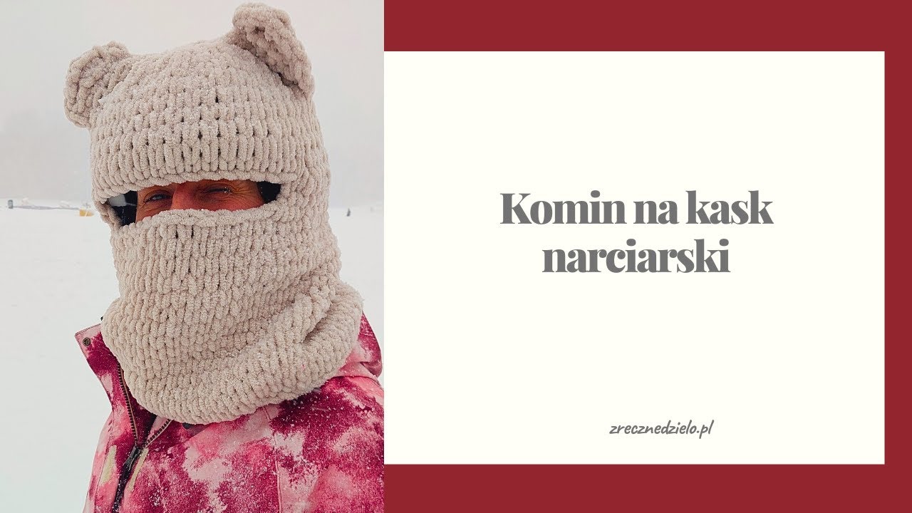 Kominiarka na kask narciarski