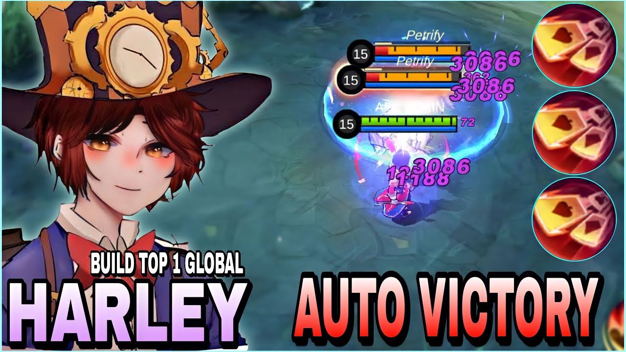 Harley Best Build 2023 - Insane Damage - Build Top 1 Global Harley ~ MLBB
