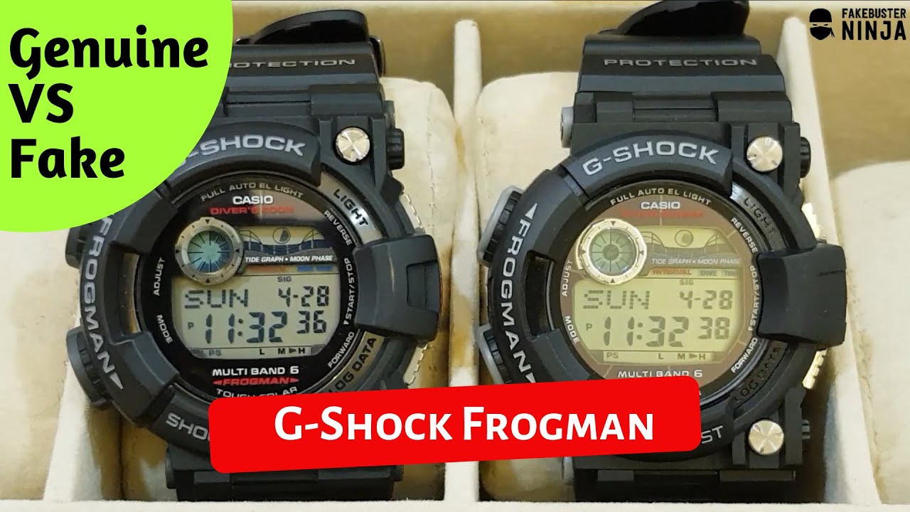 G-Shock Frogman Genuine VS Fake Comparison 2019