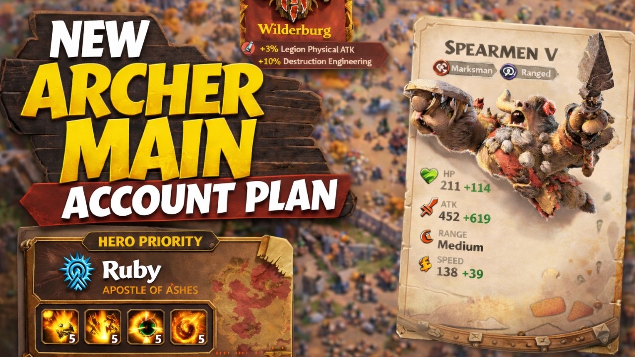 НОВЫЙ ПЛАН АККАУНТА ДЛЯ ОСНОВНОГО АККАУНТА ЛУЧНИКА В CALL OF DRAGONS