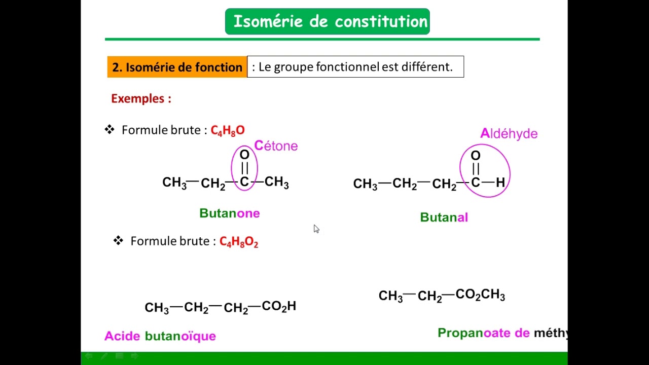 Isom&eacute;rie de constitution (cha&icirc;ne, fonction et position)