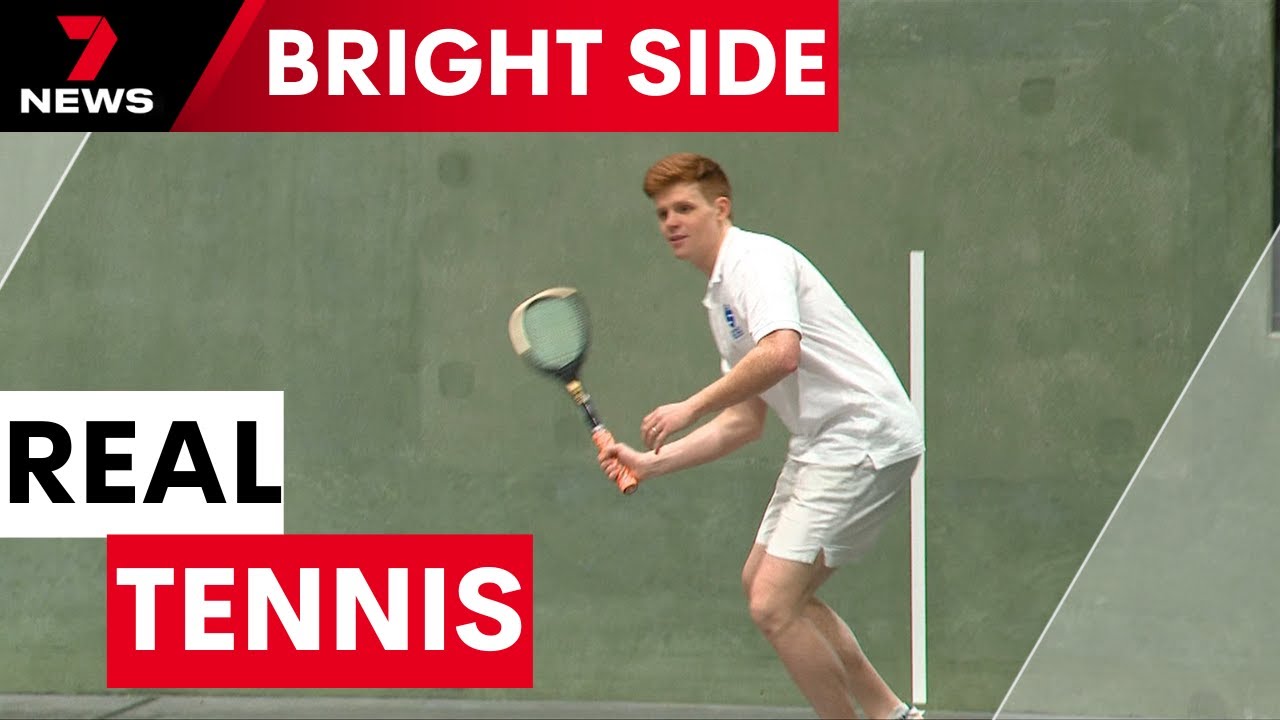 Real tennis players enjoying the sport of kings at Cheltenham | 7NEWS