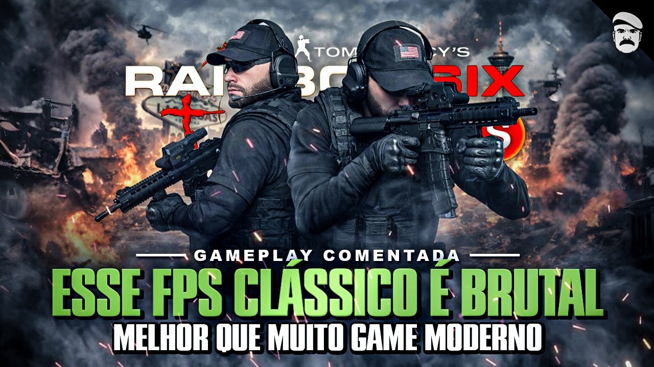 JOGUEI ESSE CLÁSSICO E ELE CONTINUA MELHOR QUE MUITO FPS MODERNO - RAINBOW SIX VEGAS