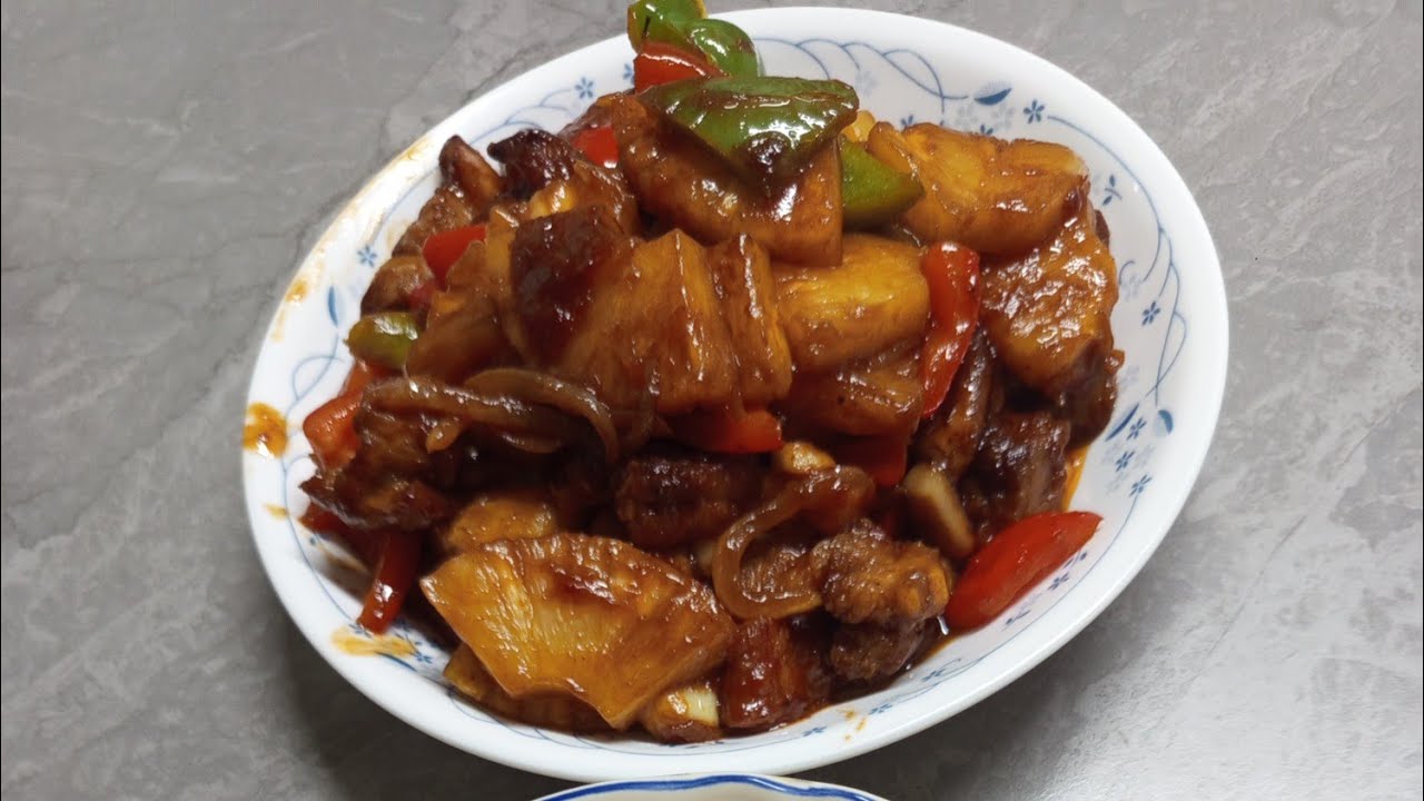 JANUARY 20/26 THIS IS THE WAY I COOK SWEET AND SOUR PORK AND CHINESE CELERY WITH EGGS 
