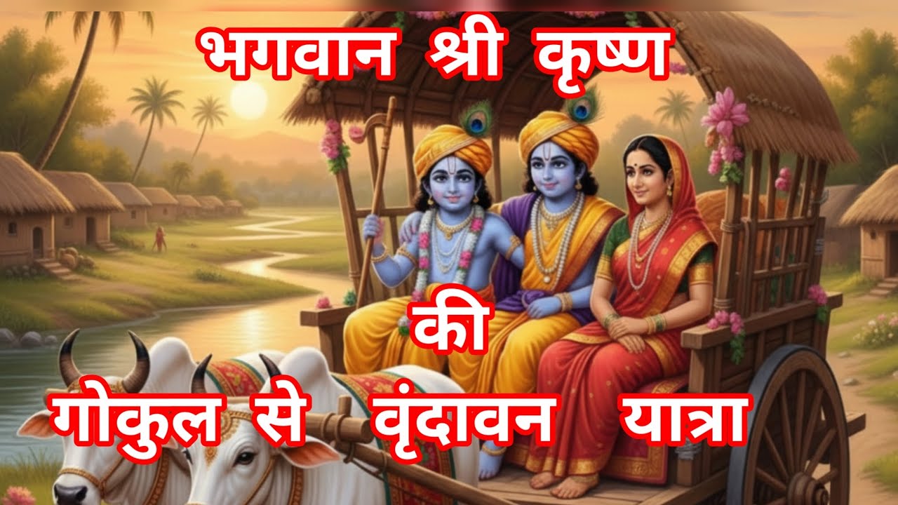 गोकुल से  वृंदावन यात्रा  अद्भुत  #krishna #vrindavan #mathura#bankebihari #gokul#radha