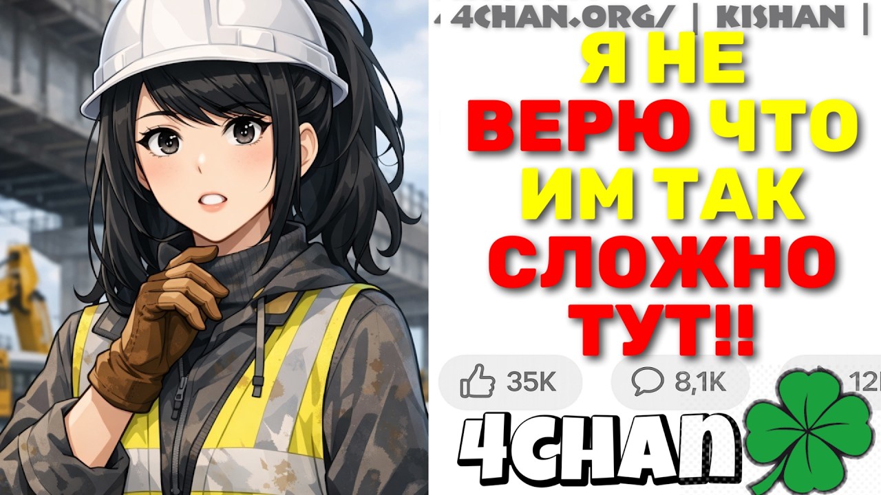 Феминистка СЛОМАЛАСЬ После Месяца На Стройке! Она Правда Думала Что Это ЛЕГКО?! | 4chan истории