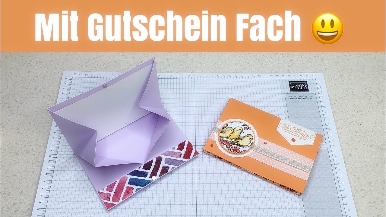 Schnelle Gutscheinkarte mit Stampin´ Up! Produkten - Anleitung - deutsch
