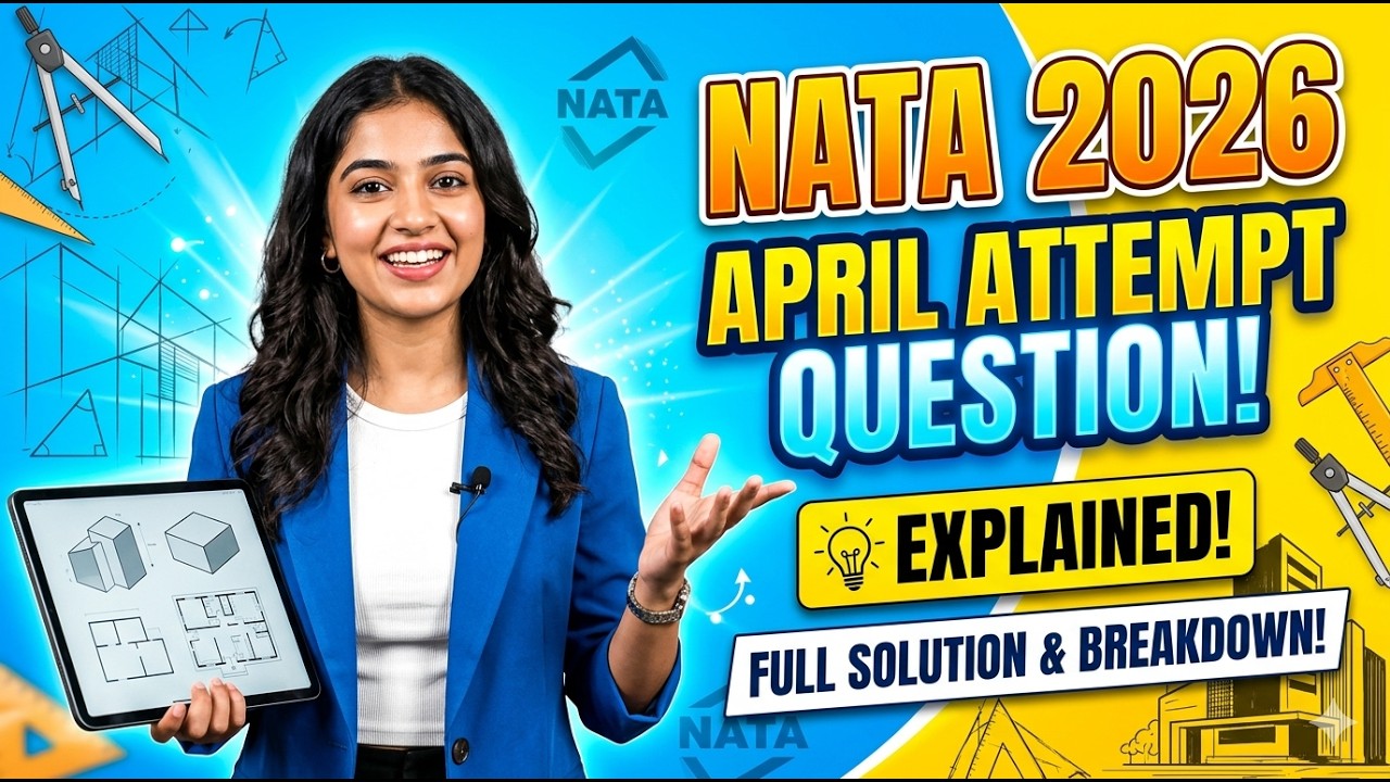 NATA 2026 April Attempt Question Paper Analysis & Full Solutions #aprilattempt #nata2026 #art