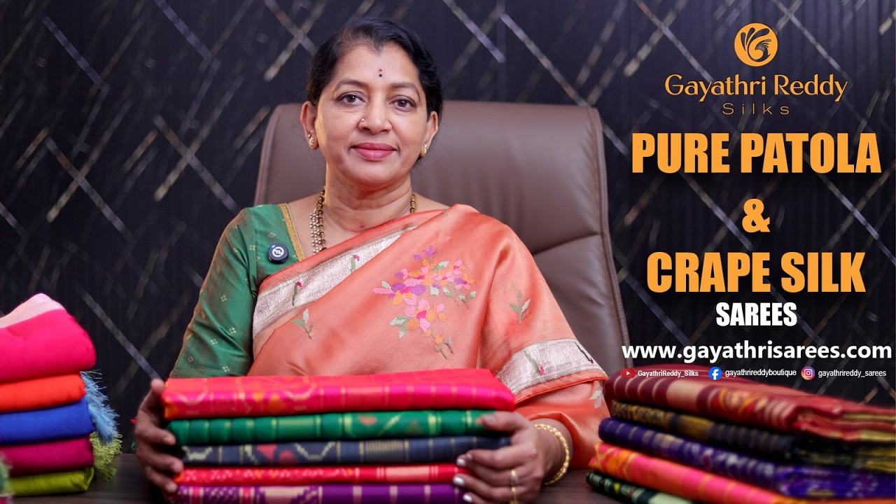 Pure Patola & Crape Silk SAREES | GRS | #GayathriReddy |