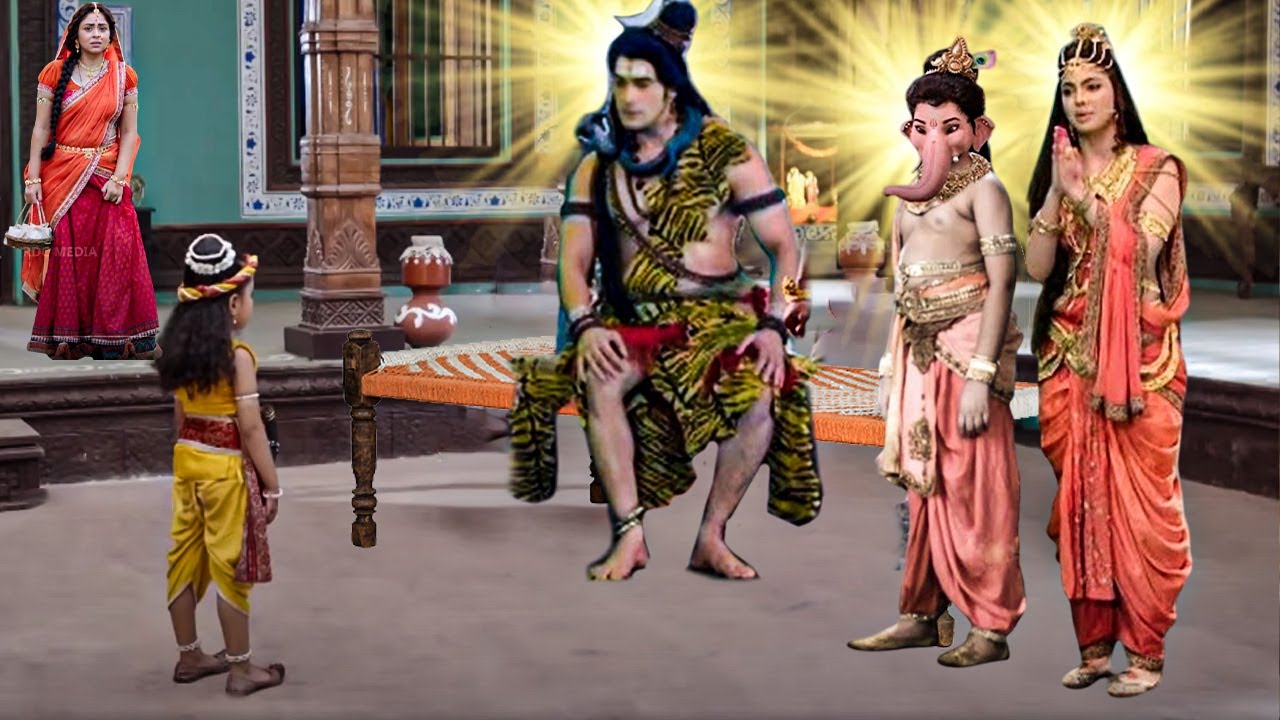जब मैया यशोदा घर पहुँचे महादेव, माता पार्वती और गणेश जी - YASHOMATI MAIYYA KE NANDLAL |  Krishna