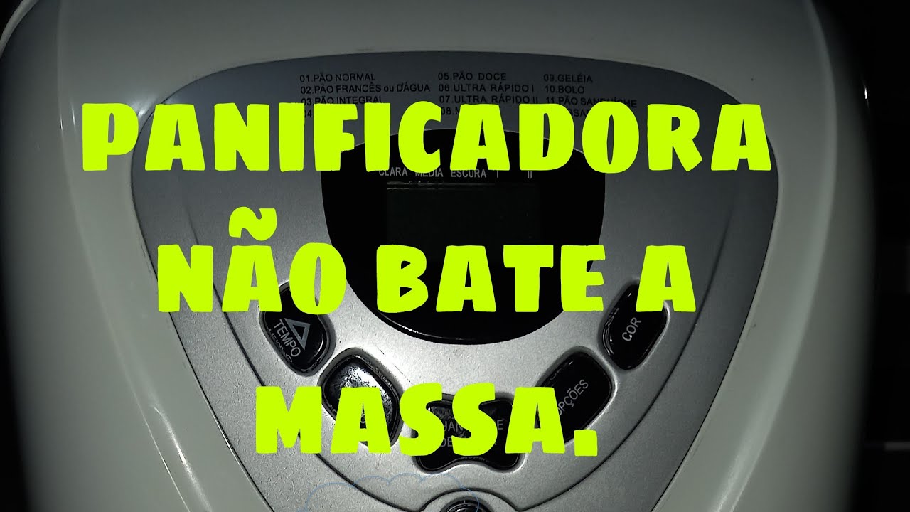 panificadora britania não bate a massa (não liga o motor)...